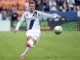 David Beckham in action for LA Galaxy on July 30, 2011.