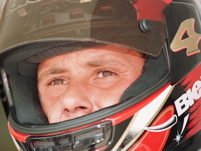 Superbike racer Doriano Romboni pictured on August 18, 1995