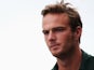 Giedo van der Garde of The Netherlands and Caterham is seen following practice for the Brazilian Formula One Grand Prix at Autodromo Jose Carlos Pace on November 22, 2013