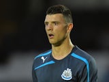 Haris Vuckic of Newcastle during the Pre Season Friendly match between St Mirren and Newcastle United at St Mirren Park on July 30, 2013