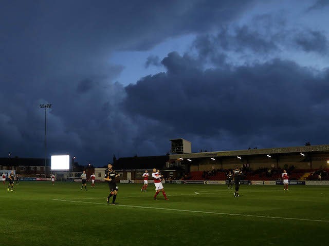 A general view during the Sky Bet League two match between Fleetwood Town and Newport County at Highbury Stadium on November 02, 2013