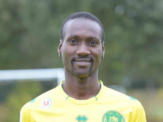 Nantes' Guinean striker Ismael Bangoura poses at 'La Joneliere' , the football club's headquarters in La Chapelle-sur-Erdre, Nantes' suburb on September 17, 2013