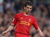 Jon Flanagan of Liverpool in action during the Barclays Premier League match between Everton and Liverpool at Goodison Park on November 23, 2013 