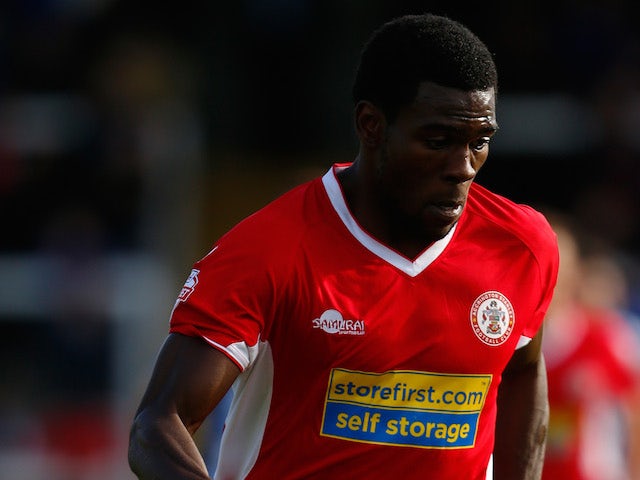Kayode Adejayi of Accrington in action during the Sky Bet League Two match between Hartlepool United and Accrington Stanley at Victoria Park on September 14, 2013