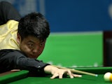 Liang Wenbo in action during the Billiards Men's Team Gold Medal Match between China and Independent Olympic Athletes on July 2, 2013