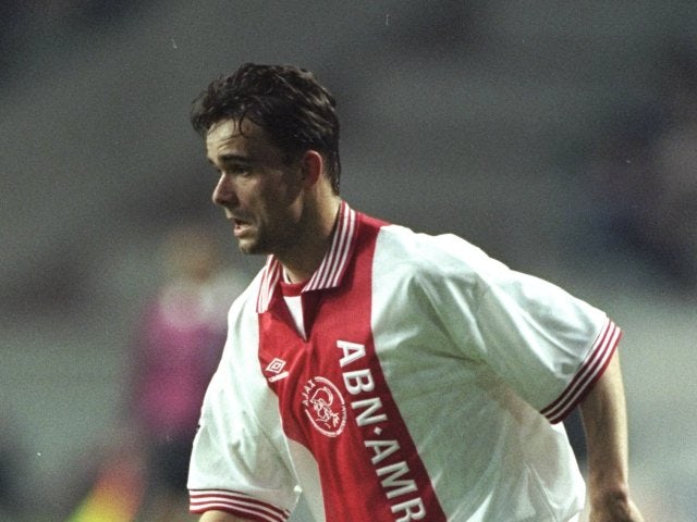 Marc Overmars in action for Ajax on April 09, 1997.