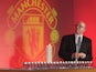 Nobby Stiles of Manchester United speaks during the memorial service to mark the 50th anniversary of the Munich Air Disaster at Old Trafford on February 6 2008