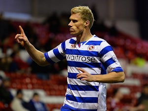 Pavel Pogrebnyak of Reading celebrates his goal during the Sky Bet Championship match between Nottingham Forest and Reading at City Ground on November 29, 2013