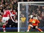 Arsenal's Dutch player Robin van Persie shoots past Chelsea's Czech goalkeeper Petr Cech to score during the Premiership match at Stamford Bridge in London on November 30, 2008
