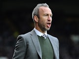 Notts County manager Shaun Derry looks on during the Sky Bet League One match between Notts County and Wolverhampton Wanderers at Meadow Lane on November 16, 2013