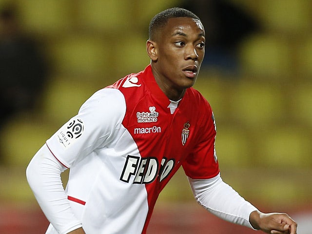 Monaco's Anthony Martial in action against Rennes on November 30, 2013