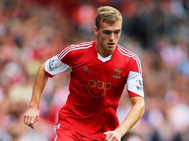 Southampton's Calum Chambers in action against Sunderland during their Premier League match on August 24, 2013