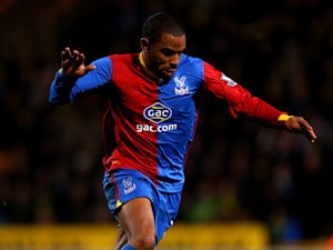 Danny Gabbidon of Palace in action during the Barclays Premier league match between Norwich City and Crystal Palace at Carrow Road on November 30, 2013