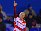 David Cotterill of Doncaster celebrates scoring to make it 1-1 during the Sky Bet Championship match between Birmingham City and Doncaster Rovers on December 3, 2013