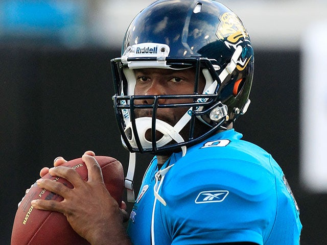 Jacksonville Jaguars' David Garrard during a warmup prior to the game against St. Louis Rams on September 1, 2011
