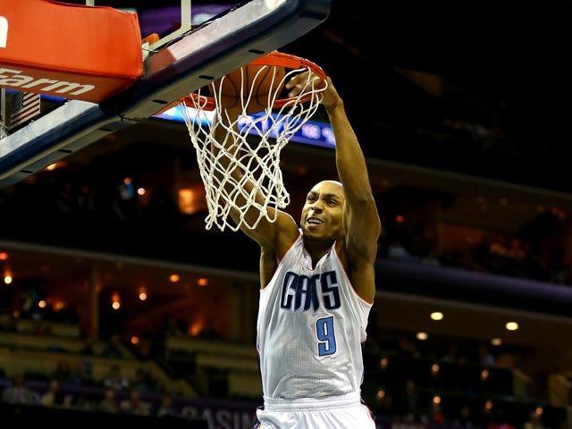 Gerald Henderson #9 of the Charlotte Bobcats dunks the ball during their game at Time Warner Cable Arena on November 22, 2013