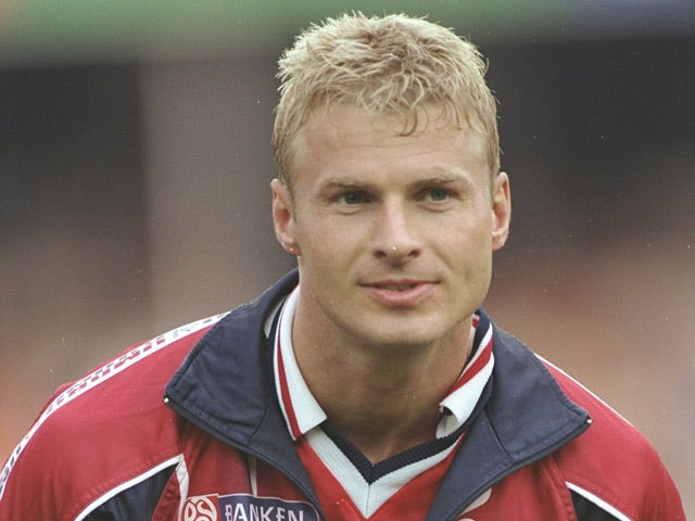 Norway's Jostein Flo prior to kick-off against Finland on August 20, 1997