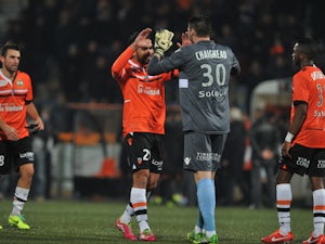 Jouffre double gives Lorient win over 10-man Rennes
