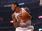 Chicago Bulls' Malcolm Thomas in action against Toronto Raptors on April 9, 2013