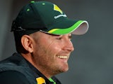 Australian captain Michael Clarke smiles during a press conference on the eve of the second cricket Test match against England, in Adelaide on December 4, 2013