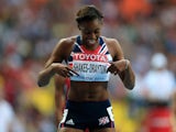 Perri Shakes-Drayton of Great Britain competes in the Women's 400 metres hurdles final during Day Six of the 14th IAAF World Athletics Championships Moscow 2013 at Luzhniki Stadium on August 15, 2013