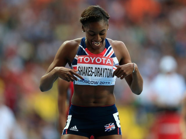 Perri Shakes-Drayton of Great Britain competes in the Women's 400 metres hurdles final during Day Six of the 14th IAAF World Athletics Championships Moscow 2013 at Luzhniki Stadium on August 15, 2013