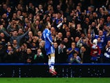 Fernando Torres of Chelsea celebrates scoring during the Barclays Premier League match between Chelsea and Crystal Palace at Stamford Bridge on December 14, 2013