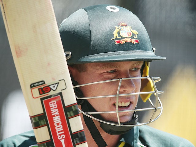 James Faulkner bats during an Australian Nets session at Adelaide Oval on December 2, 2013
