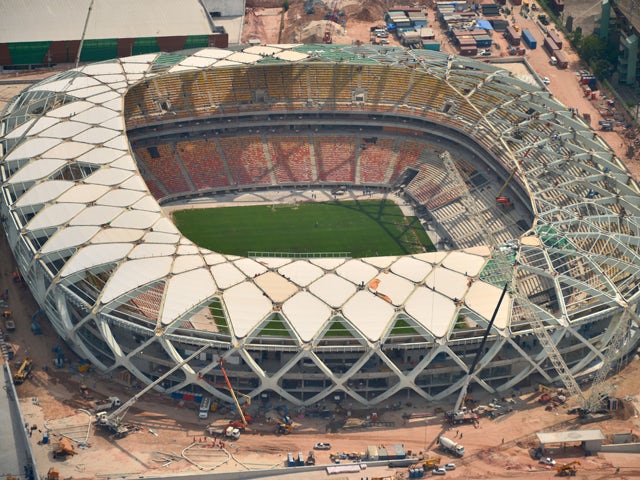 Arena Manaus football stadium in Manaus, Brazil on December 10, 2013