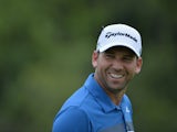 Sergio Garcia of Spain looks happy during the final round of the Nedbank Golf Challenge at Gary Player CC on December 8, 2013
