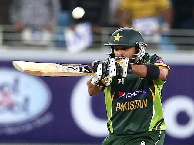 Shahid Afridi of Pakistan bats during the first Twenty20 International match between Pakistan and Sri Lanka on December 11, 2013