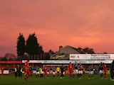 The players of Tamworth and Bristol City head to the dressing room at full time during the FA Cup Second Round match between Tamworth and Bristol City on December 8, 2012