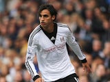 Bryan Ruiz of Fulham in action during the Barclays Premier League match between Fulham and Cardiff City at Craven Cottage on September 28, 2013