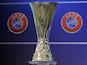 A general shot of the Europa League trophy on June 24, 2013