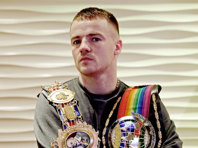 British and Commonwealth Welterweight Champion Frankie Gavin during a press conference on October 29, 2013