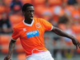 Blackpool player Isaiah Osbourne in action during the pre season friendly match between Blackpool and Newcastle United at Bloomfield Road on July 28, 2013