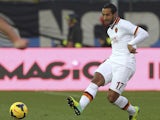 Mehdi Benatia of AS Roma in action during the Serie A match between Atalanta BC and AS Roma at Stadio Atleti Azzurri d'Italia on December 1, 2013