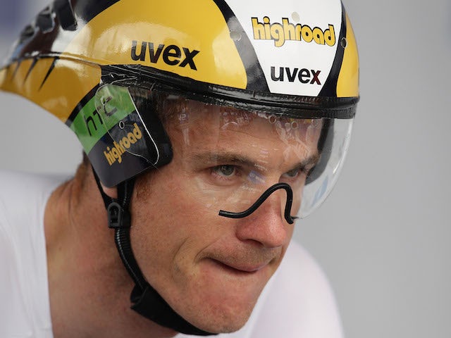 Michael Rogers of Australia waits at the start line before competing in the Men's Elite Time Trial on day two of the UCI Road World Championships on September 3, 2012