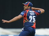 Ravi Bopara of Essex throws the ball towards the wicket during the Friends Life T20 Semi Final match between Northampton Steelbacks and Essex Eagles on August 17, 2013