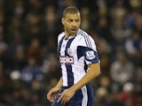 Steven Reid of West Bromwich runs with the ball during the Premier League match between West Bromwich Albion and Manchester City at The Hawthorns on December 4, 2013