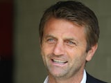 Tottenham Hotspur assistant first team coach Tim Sherwood looks on prior to the pre-season friendly match between Watford and Tottenham Hotspur at Vicarage Road on August 5, 2012