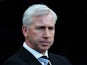 Newcastle manager Alan Pardew on the touchline during the match against Arsenal on December 29, 2013