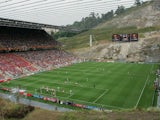 A general view of play during the UEFA Euro 2004, Group C match between Bulgaria and Denmark at the Municiple de Braga Stadium on June 18, 2004