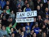 Cardiff fans show their support for former manager Malky MacKay during the Barclays Premier League match between Cardiff City and Sunderland on December 28, 2013