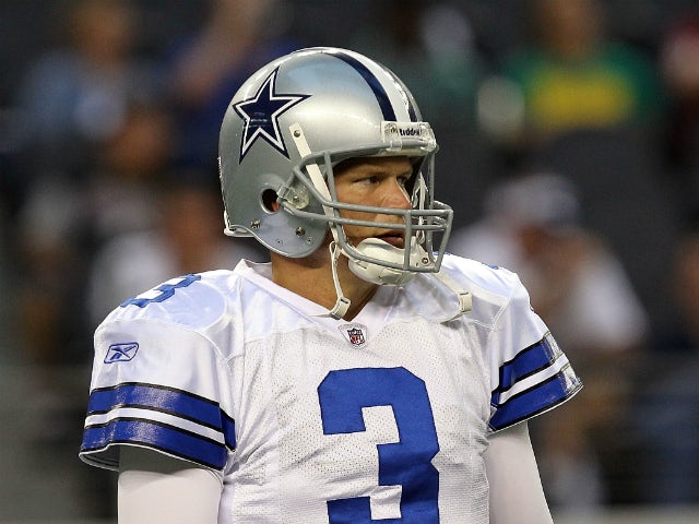 Jon Kitna #3 of the Dallas Cowboys at Cowboys Stadium on September 26, 2011