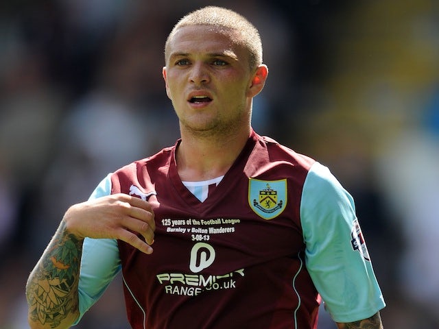 Burnley right-back Kieran Trippier looks on during a Championship match on August 3, 2013