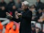 Newcastle United's English manager Alan Pardew gestures during the English Premier League football match between Newcastle United and Stoke City at at St James' Park in Newcastle-upon-Tyne, northeast England on December 26, 2013