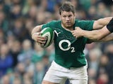 Ireland's Sean O'Brien in action against New Zealand during an international match on November 24, 2013