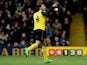 Troy Deeney of Watford celebrates scoring during the Sky Bet Championship match between Watford and Millwall at Vicarage Road on December 26, 2013