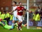 Andy Reid of Nottingham Forest celebrates as he scores their fifth goal during the FA Cup with Budweiser Third round match against West Ham United on January 5, 2014